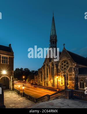 Harrow on the Hill and Harrow School for boys buildings, England Stock Photo