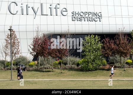 Italy, Lombardy, Milan, CityLife shopping district Stock Photo