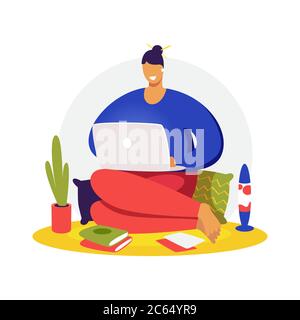 Creative landing web page design image. Stock Vector