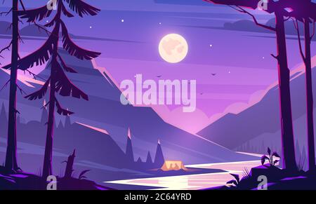 Unbelievable mountain landscape. Stock Vector