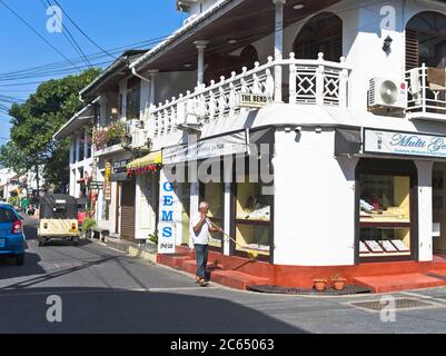 dh Forts streets GALLE FORT SRI LANKA Sri Lankan People street scene tourist shops Stock Photo