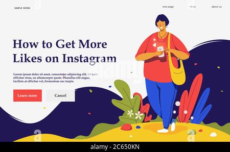 How to get more likes. Social media. Network life. Stock Vector