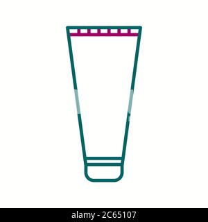 Unique Shaving Cream Vector Line Icon Stock Vector