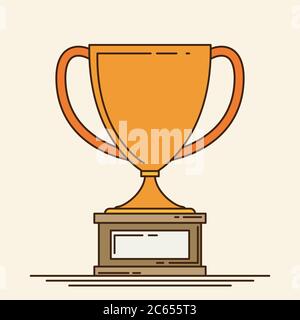 Vector Champions Cup Icon Stock Vector