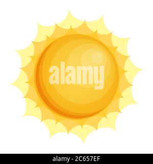 Sun icon, Sun icon eps10, Sun icon vector flat Stock Vector
