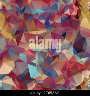Triangle seamless pattern of geometric shapes Stock Vector