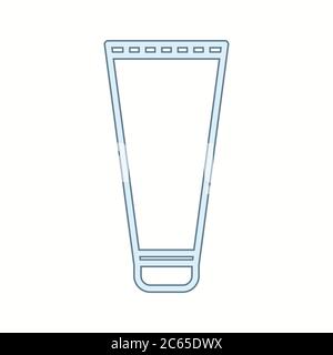 Unique Shaving Cream Vector Line Icon Stock Vector