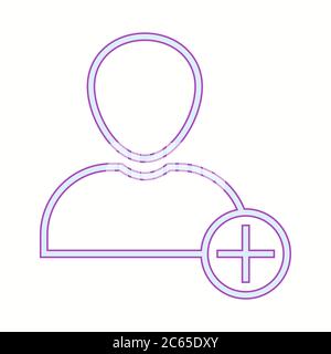 Unique Add Account Vector Line Icon Stock Vector Image & Art - Alamy