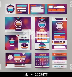 Vector Corporate identity templates Stock Vector Image & Art - Alamy