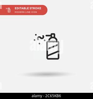 Spray Simple vector icon. Illustration symbol design template for web mobile UI element. Perfect color modern pictogram on editable stroke. Spray icon Stock Vector