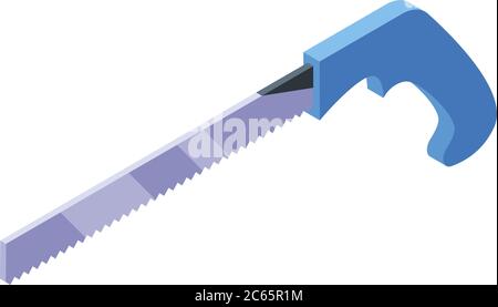 Saw icon, isometric style Stock Vector