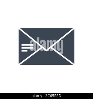 Mail Vector Glyph Icon Stock Vector
