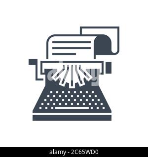 Copywriting Vector Glyph Icon Stock Vector