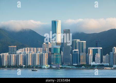 Skyscrapers of Quarry Bay, Hong Kong Island, Hong Kong Stock Photo