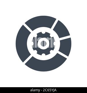 Data Menagement Vector Glyph Icon Stock Vector