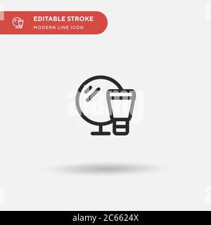 Cosmetic Simple vector icon. Illustration symbol design template for web mobile UI element. Perfect color modern pictogram on editable stroke. Cosmeti Stock Vector