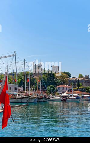 Castle of Bodrum, Mugla, Turkey Stock Photo