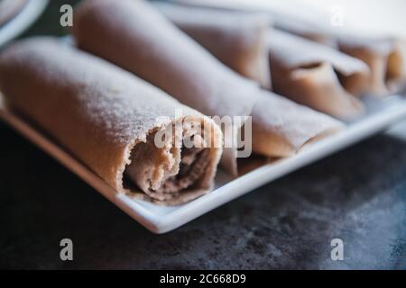 Fresh Ethiopian Injera bread Stock Photo