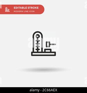 Hammer Game Simple vector icon. Illustration symbol design template for web mobile UI element. Perfect color modern pictogram on editable stroke. Hamm Stock Vector