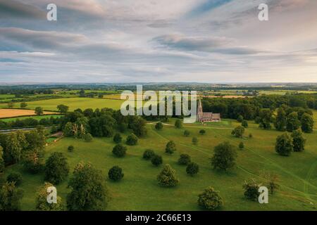 Fountains Abbey is one of the largest and best preserved ruined Cistercian monasteries in England Stock Photo