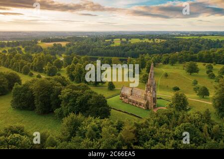 Fountains Abbey is one of the largest and best preserved ruined Cistercian monasteries in England Stock Photo