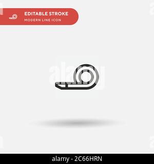 Party Blower Simple vector icon. Illustration symbol design template for web mobile UI element. Perfect color modern pictogram on editable stroke. Party Blower icons for your business project Stock Vector