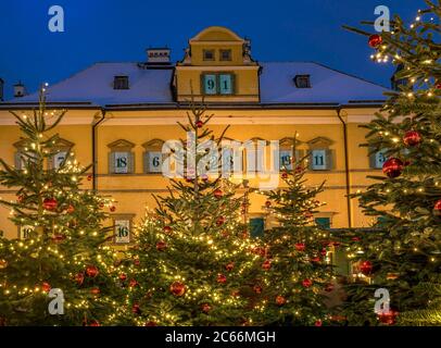 Christkindlmarkt Hellbrunn Palace, Hellbrunn Advent magic, Salzburg, Austria, Europe Stock Photo
