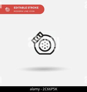 Cookies Simple vector icon. Illustration symbol design template for web mobile UI element. Perfect color modern pictogram on editable stroke. Cookies icons for your business project Stock Vector