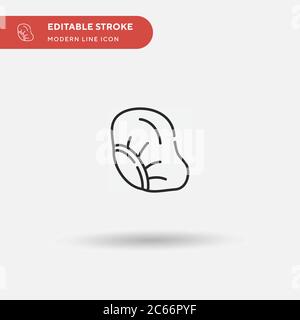 Cap Simple vector icon. Illustration symbol design template for web mobile UI element. Perfect color modern pictogram on editable stroke. Cap icons for your business project Stock Vector