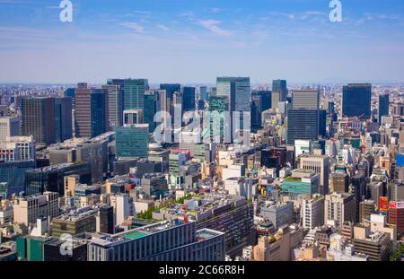 Japan, Tokyo City, Ginza and Tokyo Station area Stock Photo