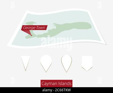 Cayman Islands outline map set Stock Vector Image & Art - Alamy