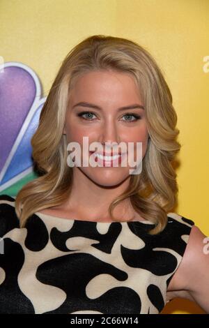 Amber Heard attend the 2011 NBC Upfront at The Hilton Hotel on May 16, 2011 in New York City. Stock Photo