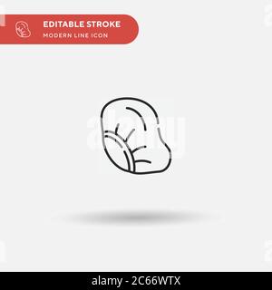 Cap Simple vector icon. Illustration symbol design template for web mobile UI element. Perfect color modern pictogram on editable stroke. Cap icons for your business project Stock Vector