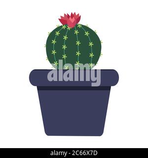 Cactus Icon on white background Vector Illustration Stock Vector