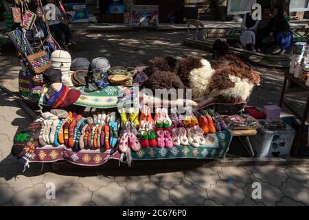 Sighnaghi, Georgia 05/10/2019 craft stall in market Stock Photo