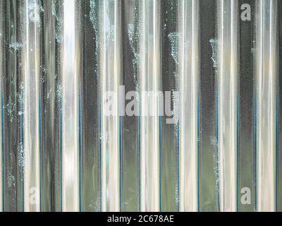 close up of silver  corrugated metal texture surface or galvanize steel background Stock Photo