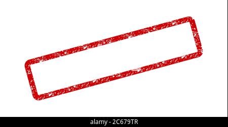 Red frame isloated on white background, blank empty symbol Stock Vector