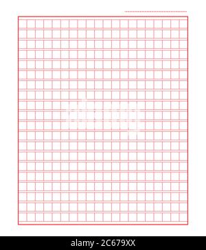 Squared manuscript icon paper vector file, isolated illustration . Stock Vector