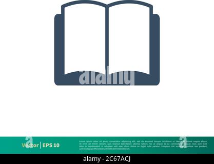 Book - Education Icon Vector Logo Template Illustration Design. Editable Vector EPS 10. Stock Vector