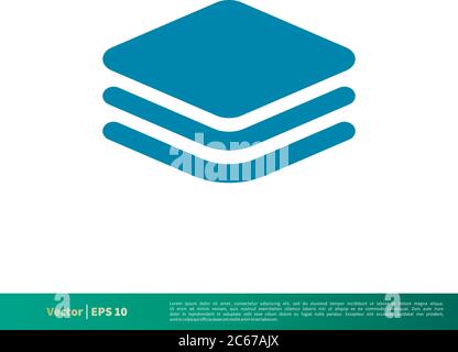 Data Storage Essential Icon Vector Logo Template Illustration Design. Editable Vector EPS 10. Stock Vector