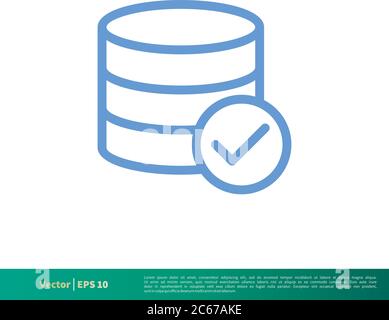 Data Storage Essential Icon Vector Logo Template Illustration Design. Editable Vector EPS 10. Stock Vector