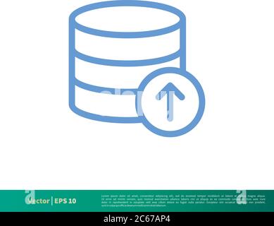 Data Storage Essential Icon Vector Logo Template Illustration Design. Editable Vector EPS 10. Stock Vector