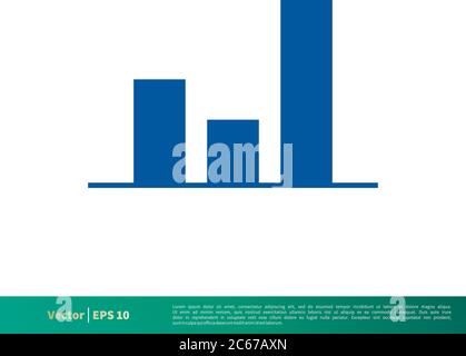 Graphic Chart Finance, Stock Exchange Icon Vector Logo Template Illustration Design. Editable Vector EPS 10. Stock Vector