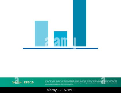 Graphic Chart Finance, Stock Exchange Icon Vector Logo Template Illustration Design. Editable Vector EPS 10. Stock Vector