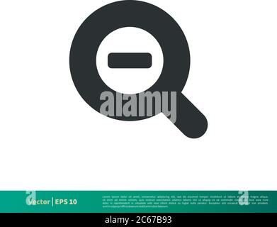 Magnifying Glass - UI Icon Vector Logo Template Illustration Design. Editable Vector EPS 10. Stock Vector