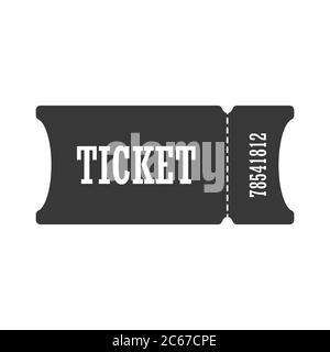 Trolleybus Bus ticket isolated on white background Stock Vector Image ...
