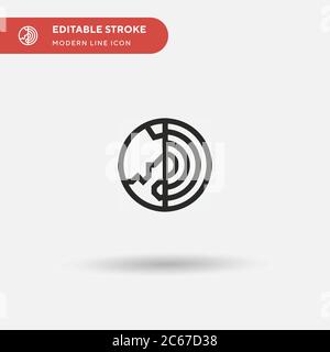 Centre Simple vector icon. Illustration symbol design template for web mobile UI element. Perfect color modern pictogram on editable stroke. Centre icons for your business project Stock Vector