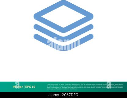 Data Storage Essential Icon Vector Logo Template Illustration Design. Editable Vector EPS 10. Stock Vector