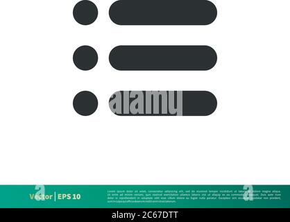 Menu Interface - UI Icon Vector Logo Template Illustration Design. Editable Vector EPS 10. Stock Vector