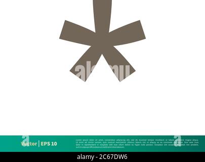 Asterix Icon Vector Logo Template Illustration Design. Editable Vector EPS 10. Stock Vector